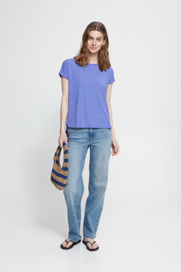 Ichi Wedgwood Blue Rebel Top