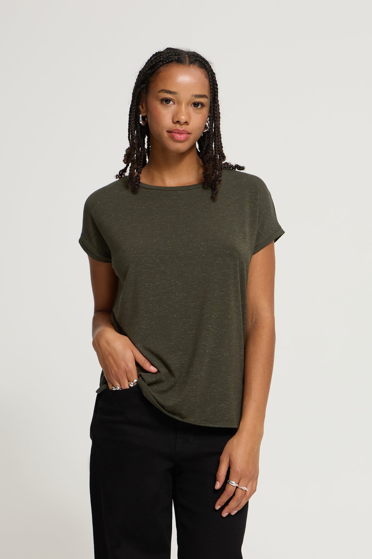 Haut Rebel Brun Vert Forêt Ichi