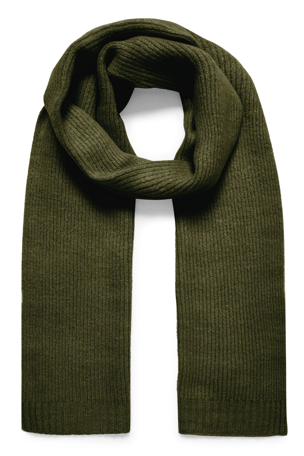 Ichi Riffle Green Ivory Scarf