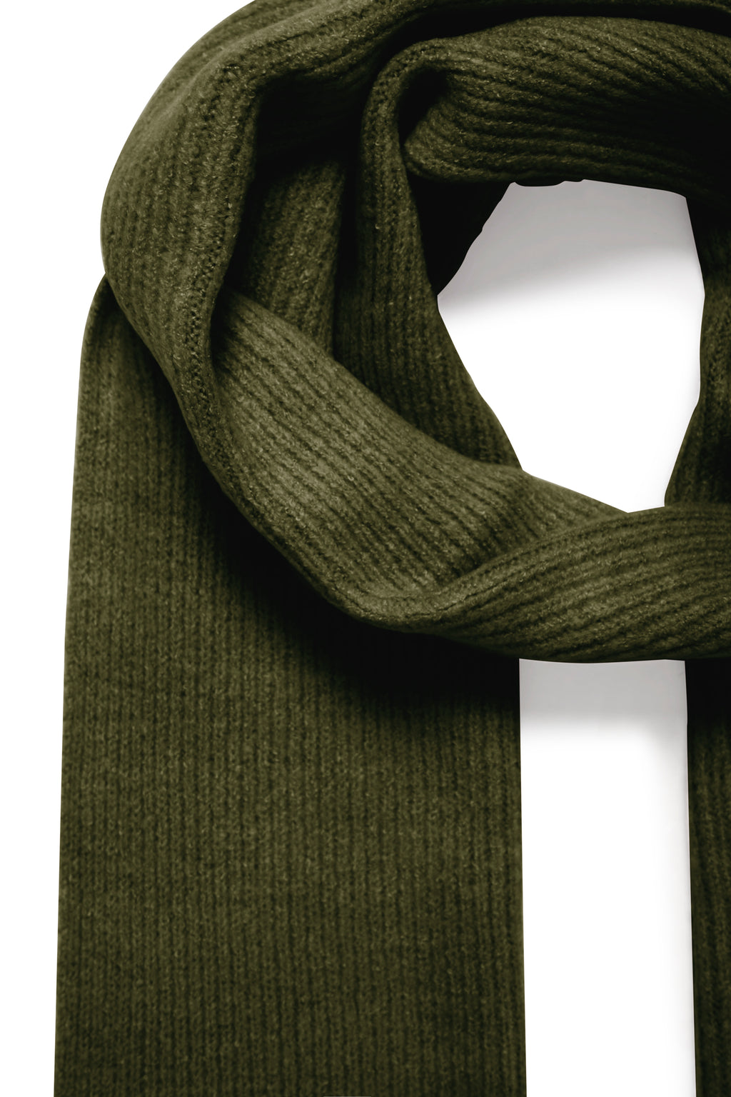 Ichi Riffle Green Ivory Scarf
