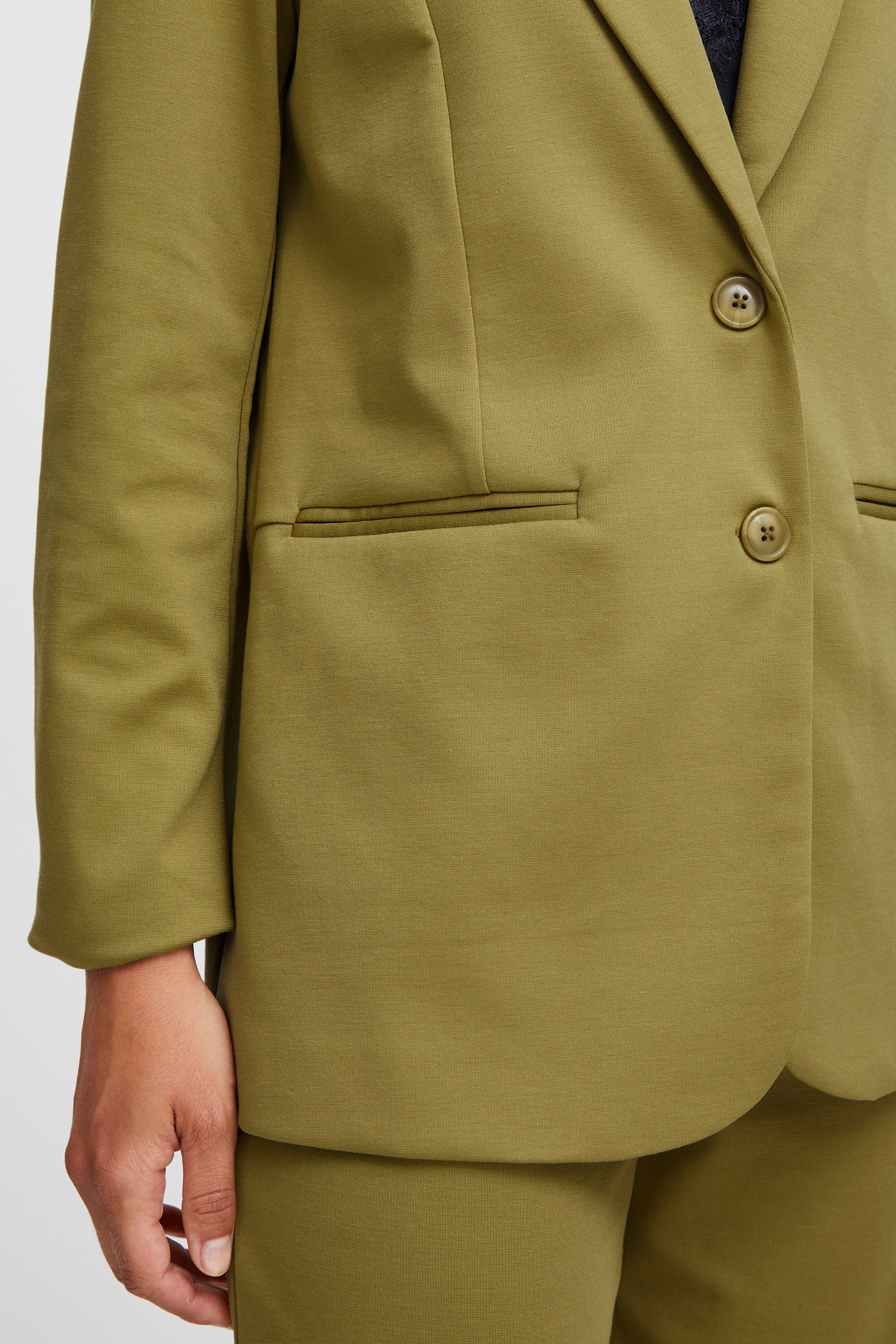 Kate Oversize Green Moss Ichi Blazer