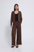 Pantalon Kate Wide Long Brun Chicory Ichi