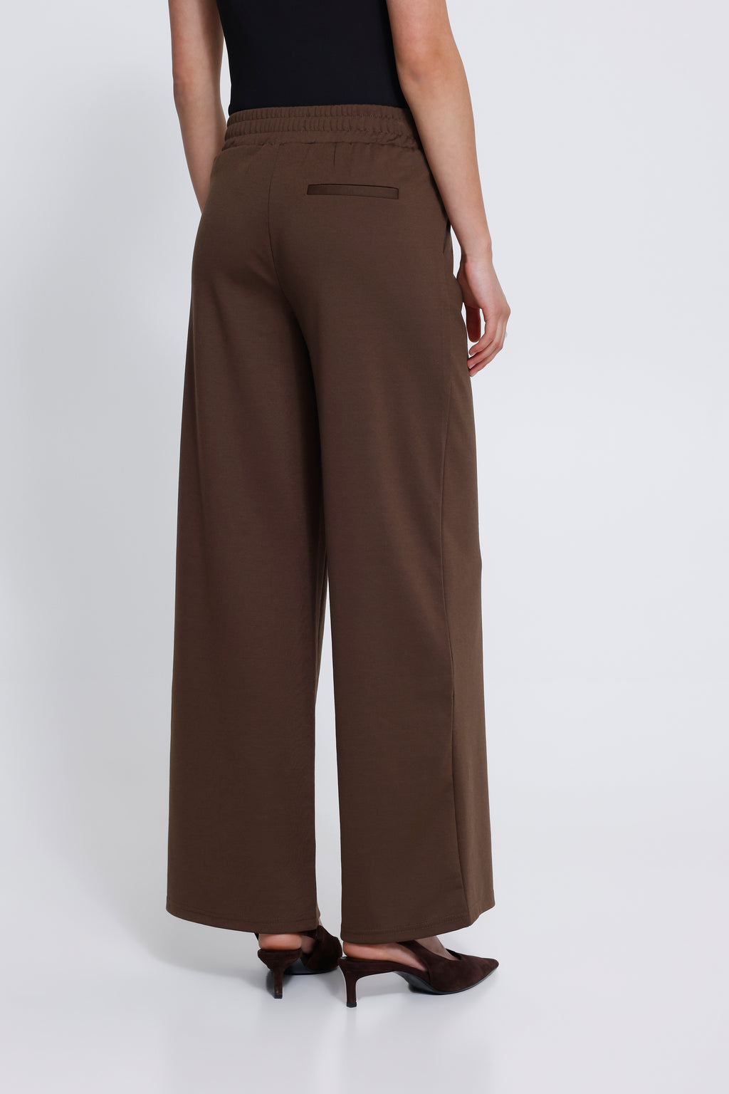 Pantalon Kate Wide Long Brun Chicory Ichi