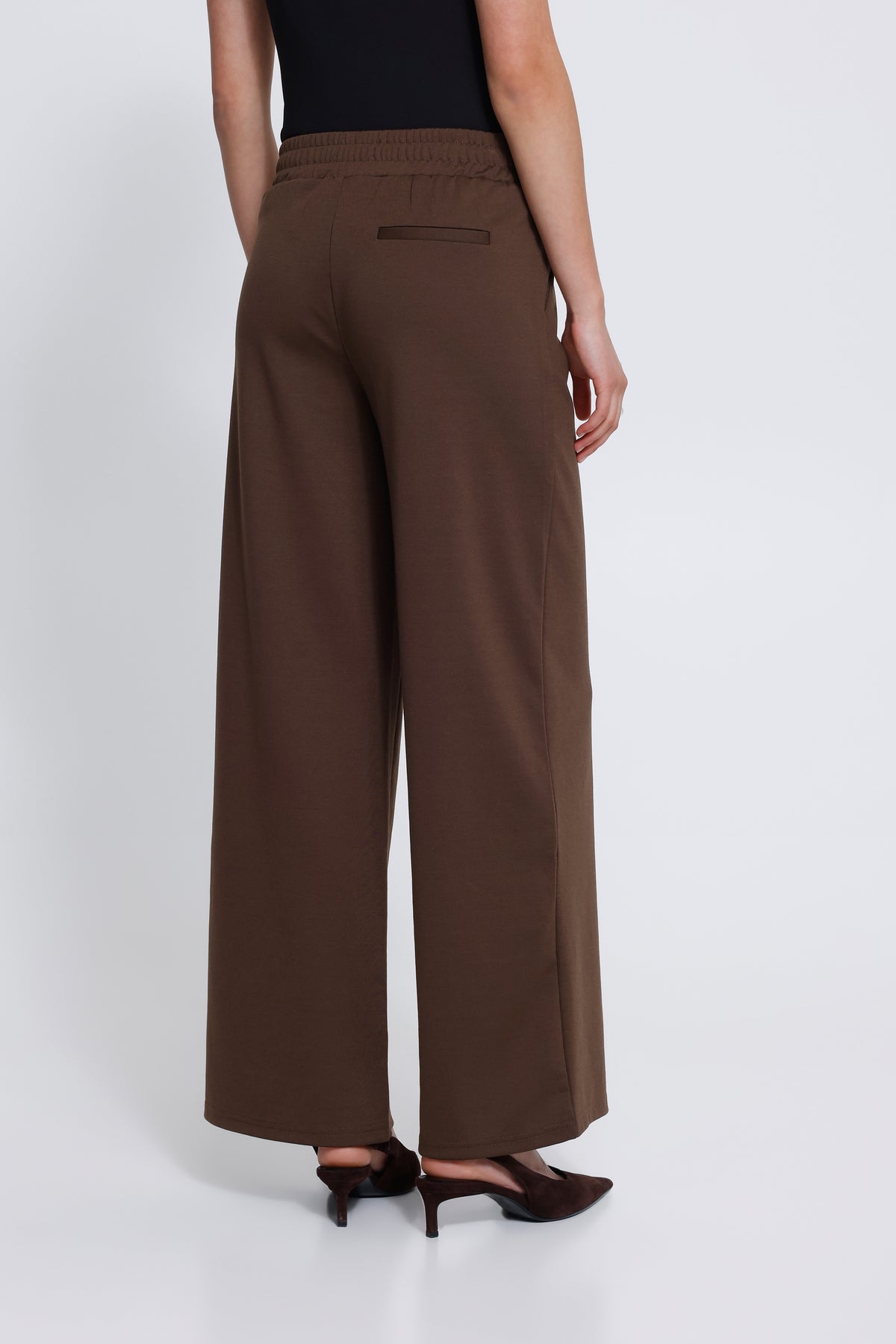 Pantalon Kate Wide Long Brun Chicory Ichi