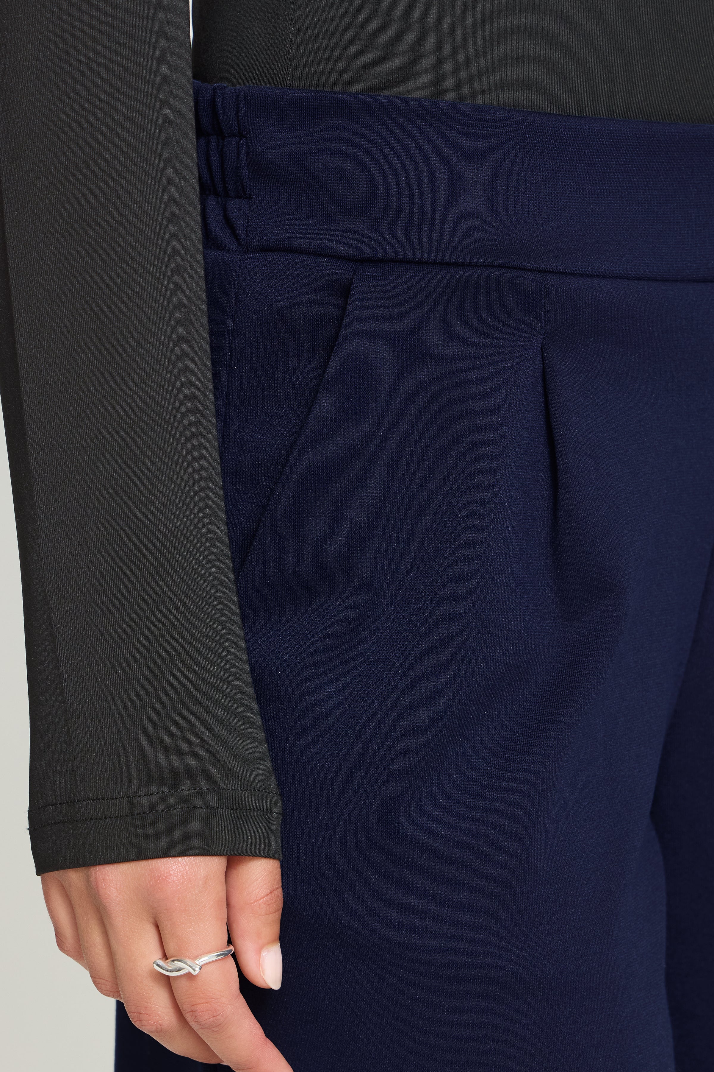 Pantalon Kate Wide Long Maritime Bleu ICHI