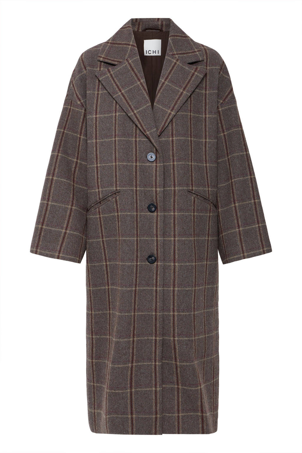 Manteau Emmalu Brun Cacao Ichi