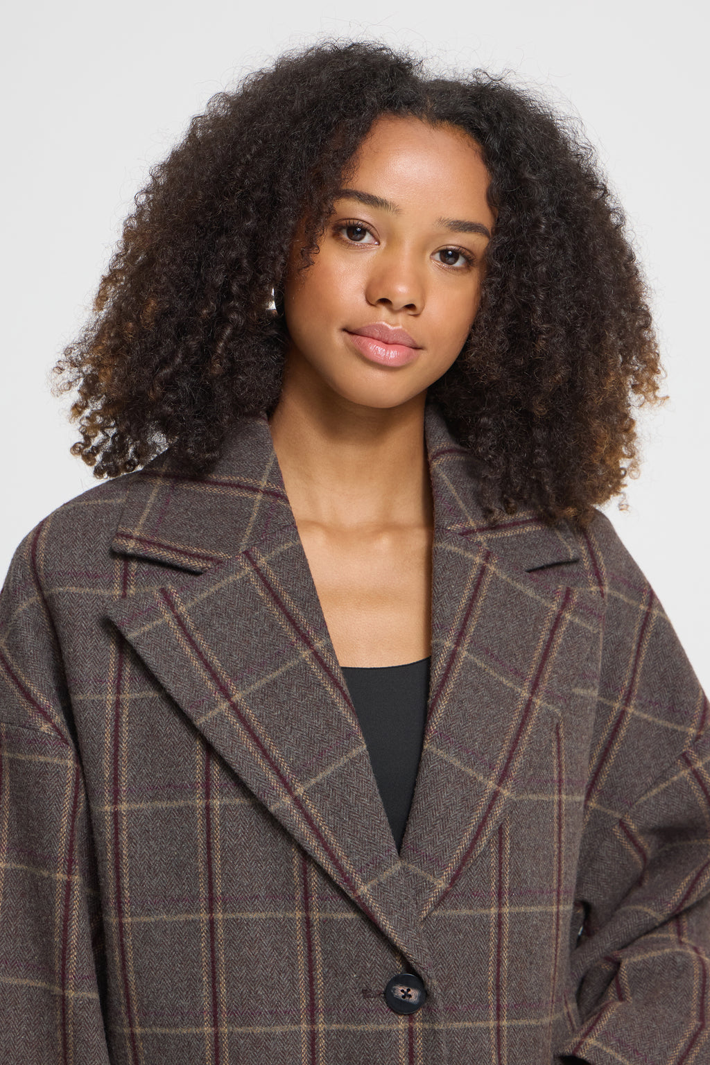Manteau Emmalu Brun Cacao Ichi
