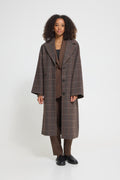 Manteau Emmalu Brun Cacao Ichi