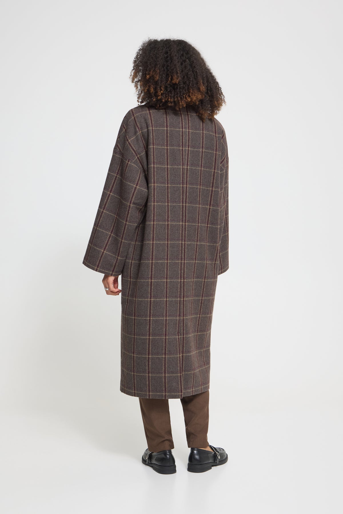 Manteau Emmalu Brun Cacao Ichi