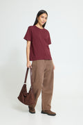 T-Shirt Palmer Loose Zinfandel ICHI