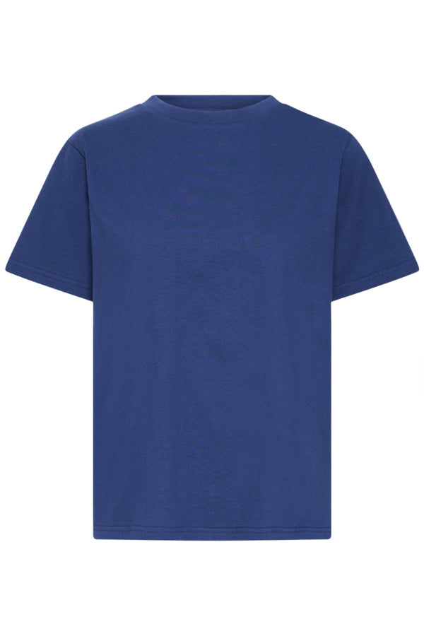 T-Shirt Palmer Loose Blue Print Ichi
