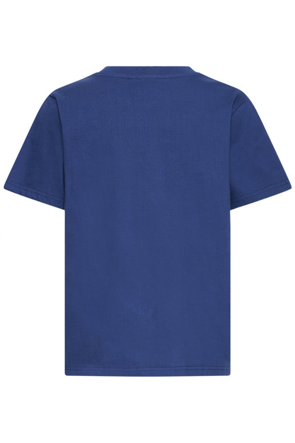 T-Shirt Palmer Loose Blue Print Ichi