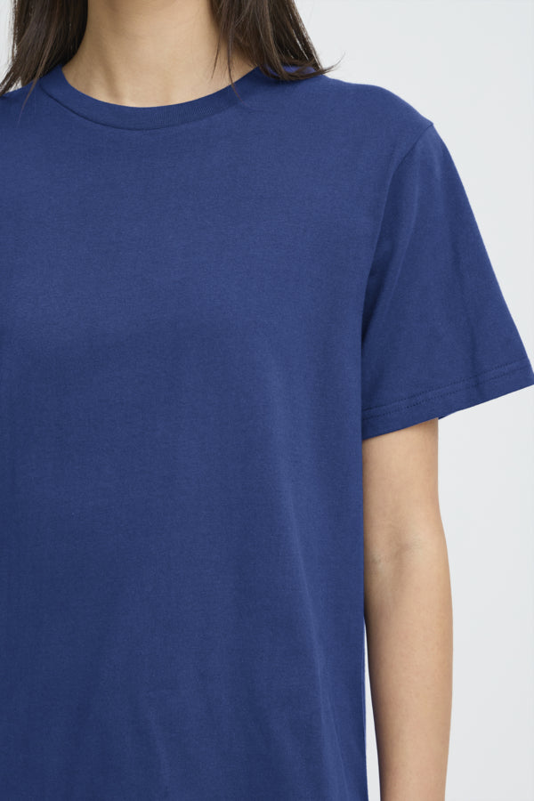 T-Shirt Palmer Loose Blue Print Ichi