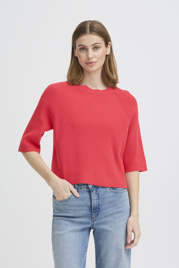 Ichi Boston Teaberry Sweater