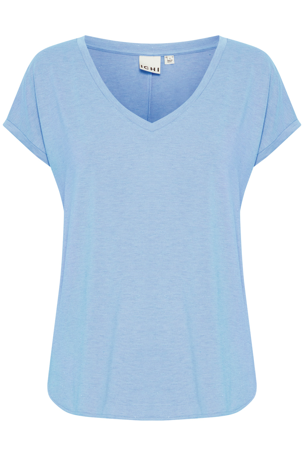 Ichi Della Robia Blue V-Neck Rebel Top