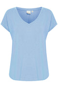 Ichi Della Robia Blue V-Neck Rebel Top