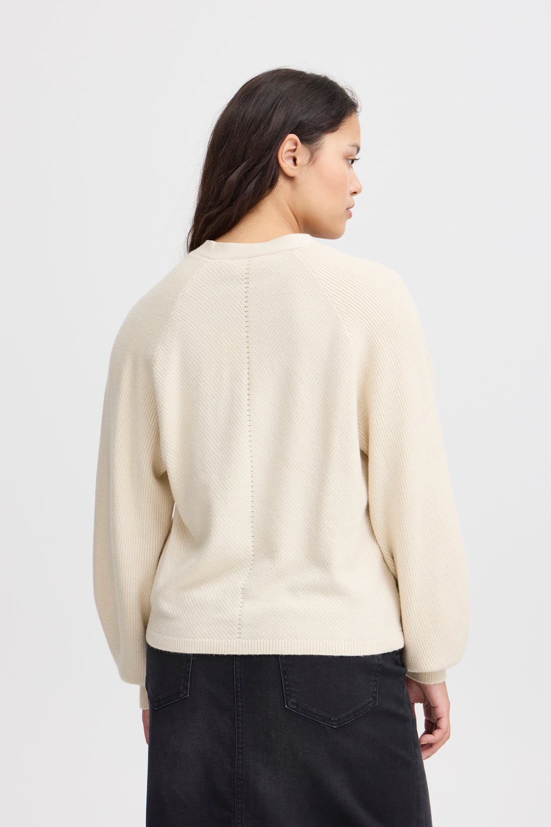 Cardigan Boston LS Crème Ichi