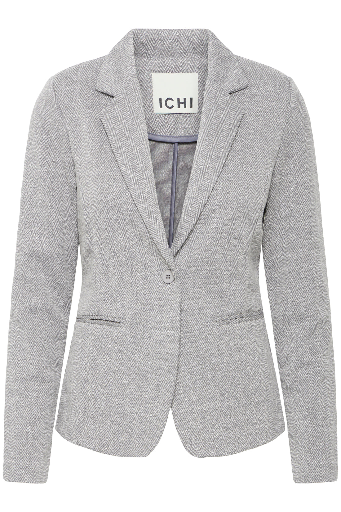 Veston Kate Jacquard Gris Herringbone Ichi