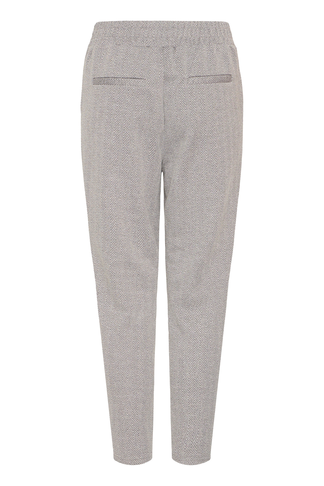 Pantalon Kate Jacquard Gris Herringbone Ichi