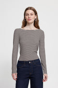 Chandail Cella LS Brun/Blanc ICHI