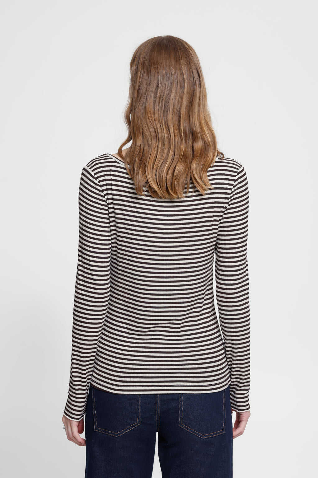 Chandail Cella LS Brun/Blanc ICHI