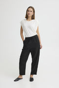 Linno Barrel Black Pants lchi