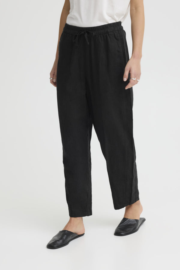 Linno Barrel Black Pants lchi