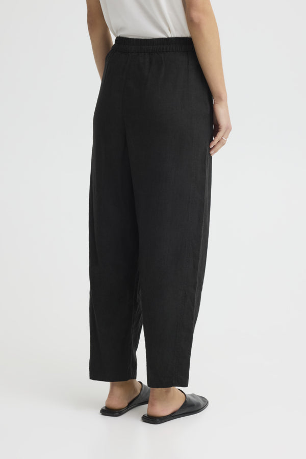 Linno Barrel Black Pants lchi