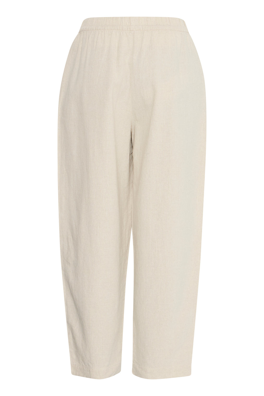 Pantalon Linno Barrel Écru Ichi