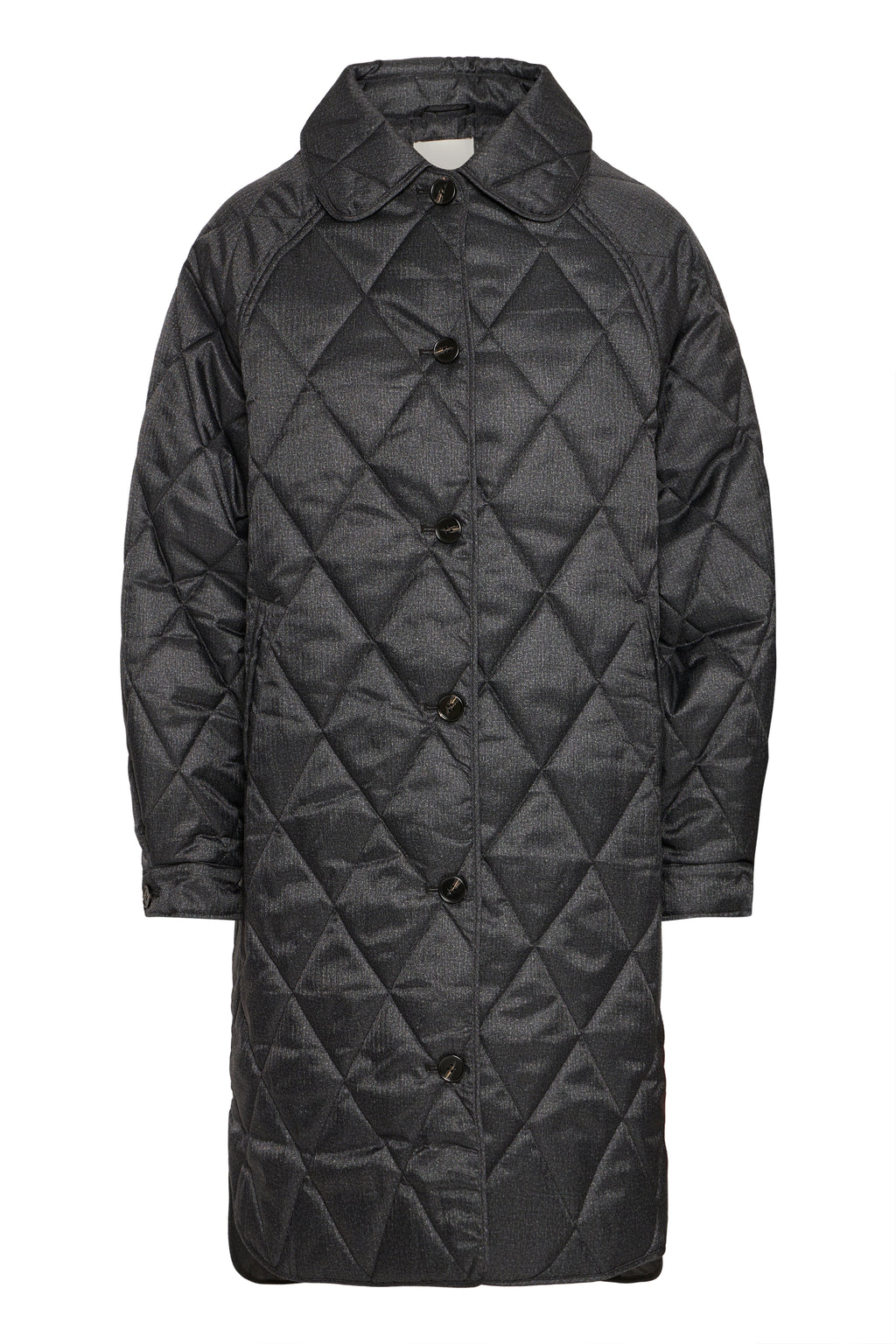 Ichi Hazta Dark Grey Melange Coat