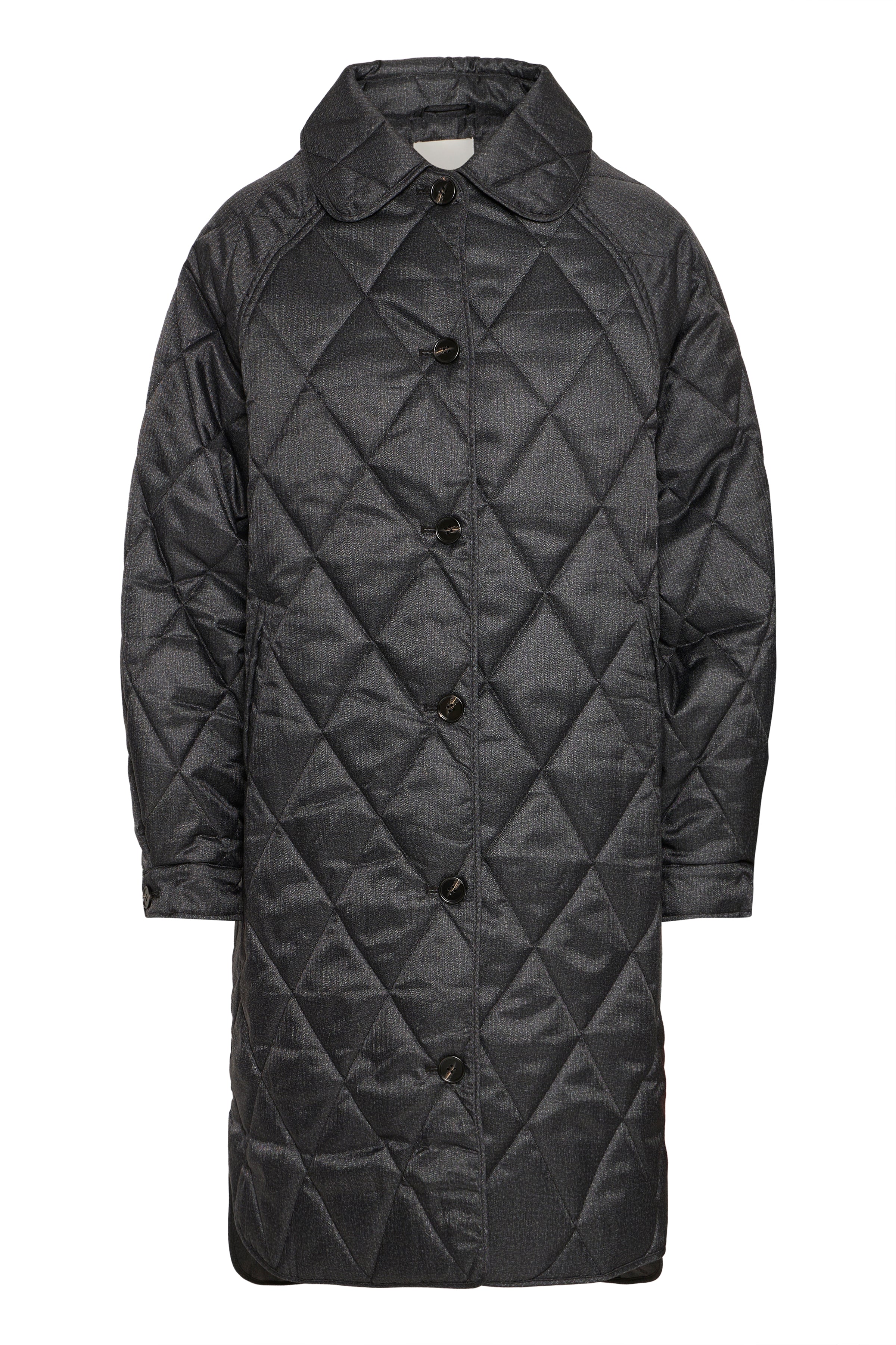 Ichi Hazta Dark Grey Melange Coat