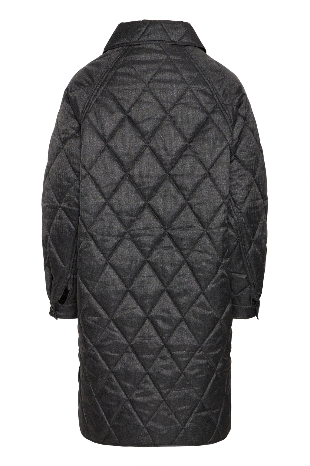 Ichi Hazta Dark Grey Melange Coat