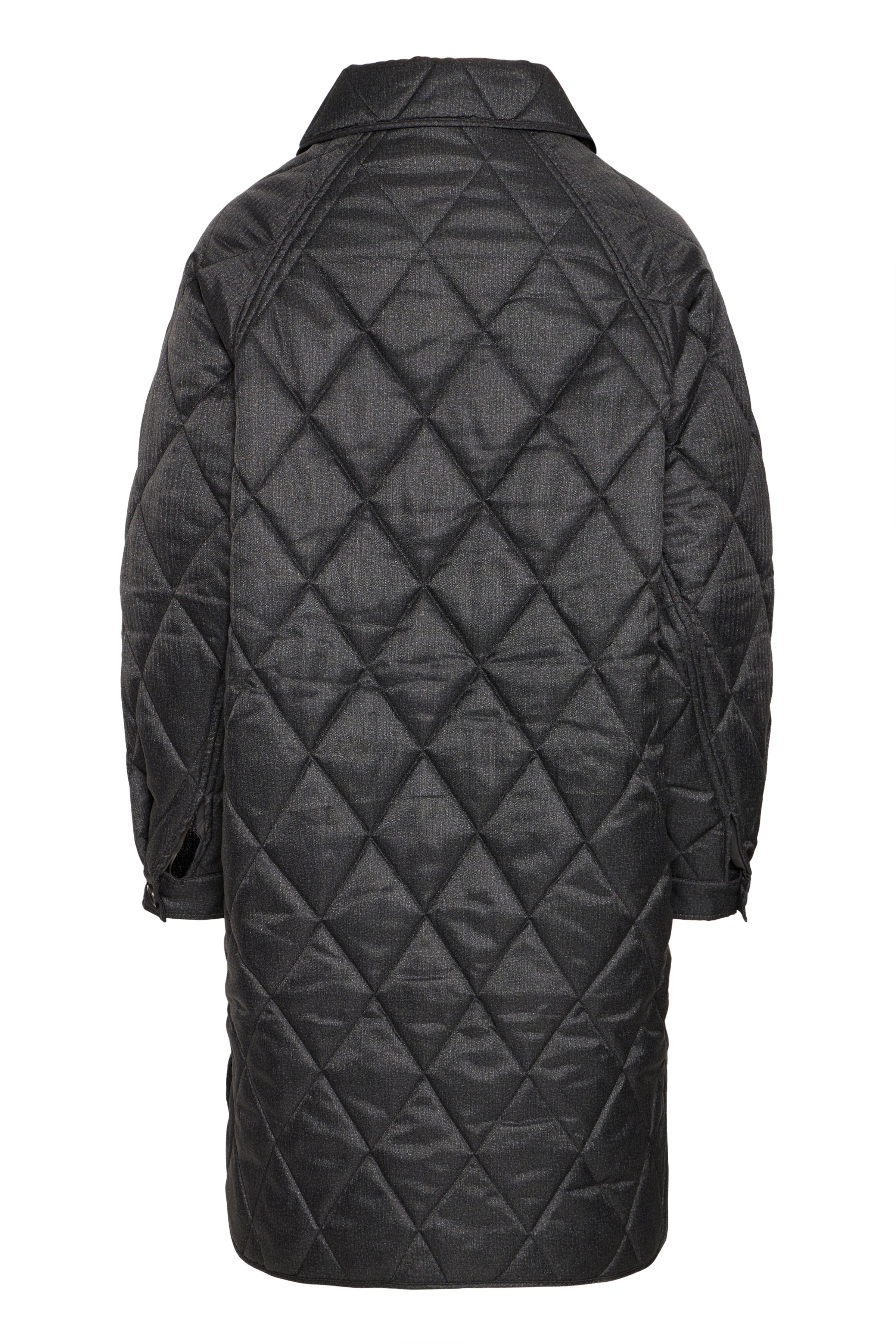 Ichi Hazta Dark Grey Melange Coat