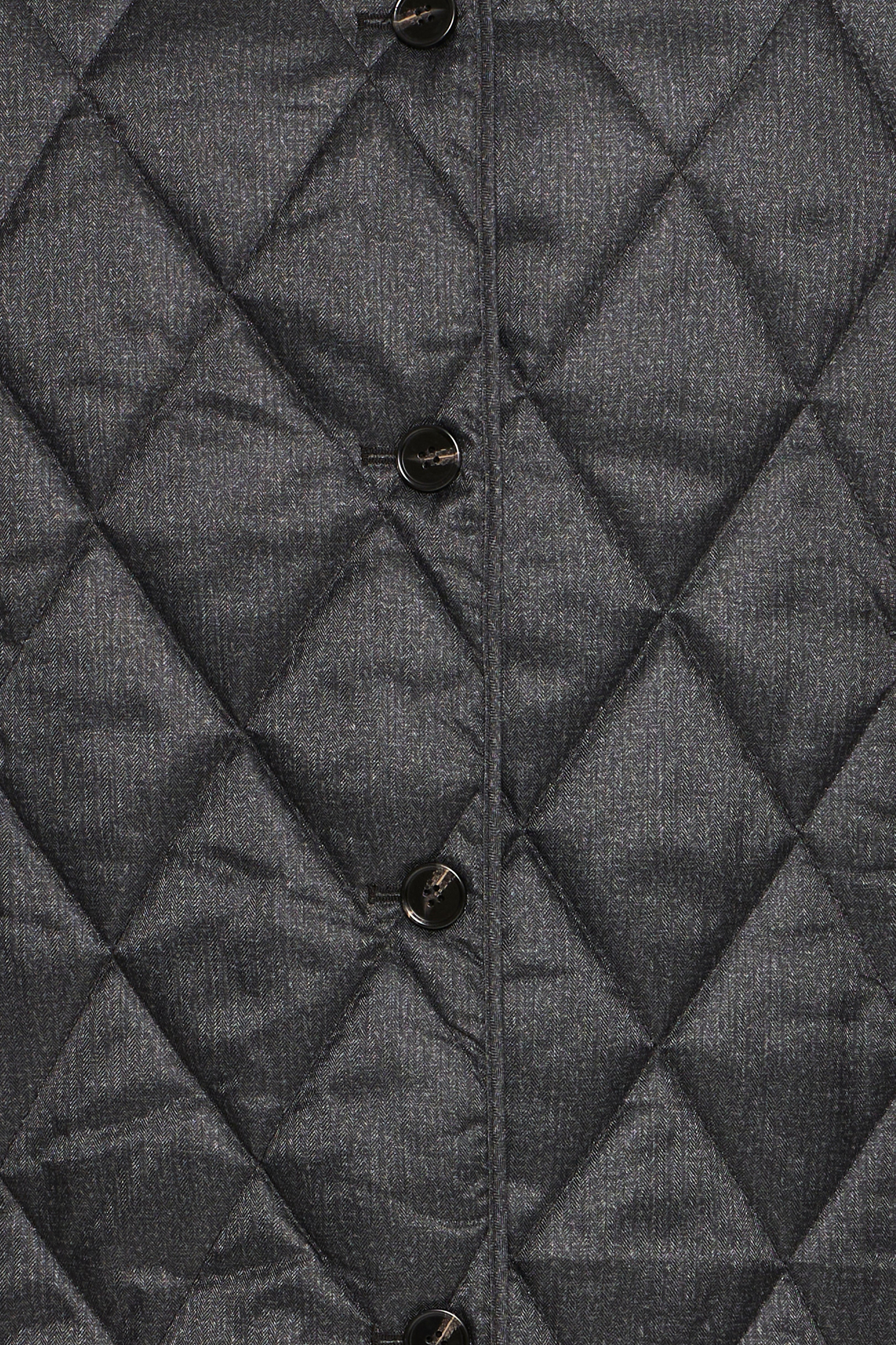 Ichi Hazta Dark Grey Melange Coat