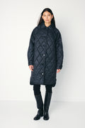 Ichi Hazta Dark Grey Melange Coat