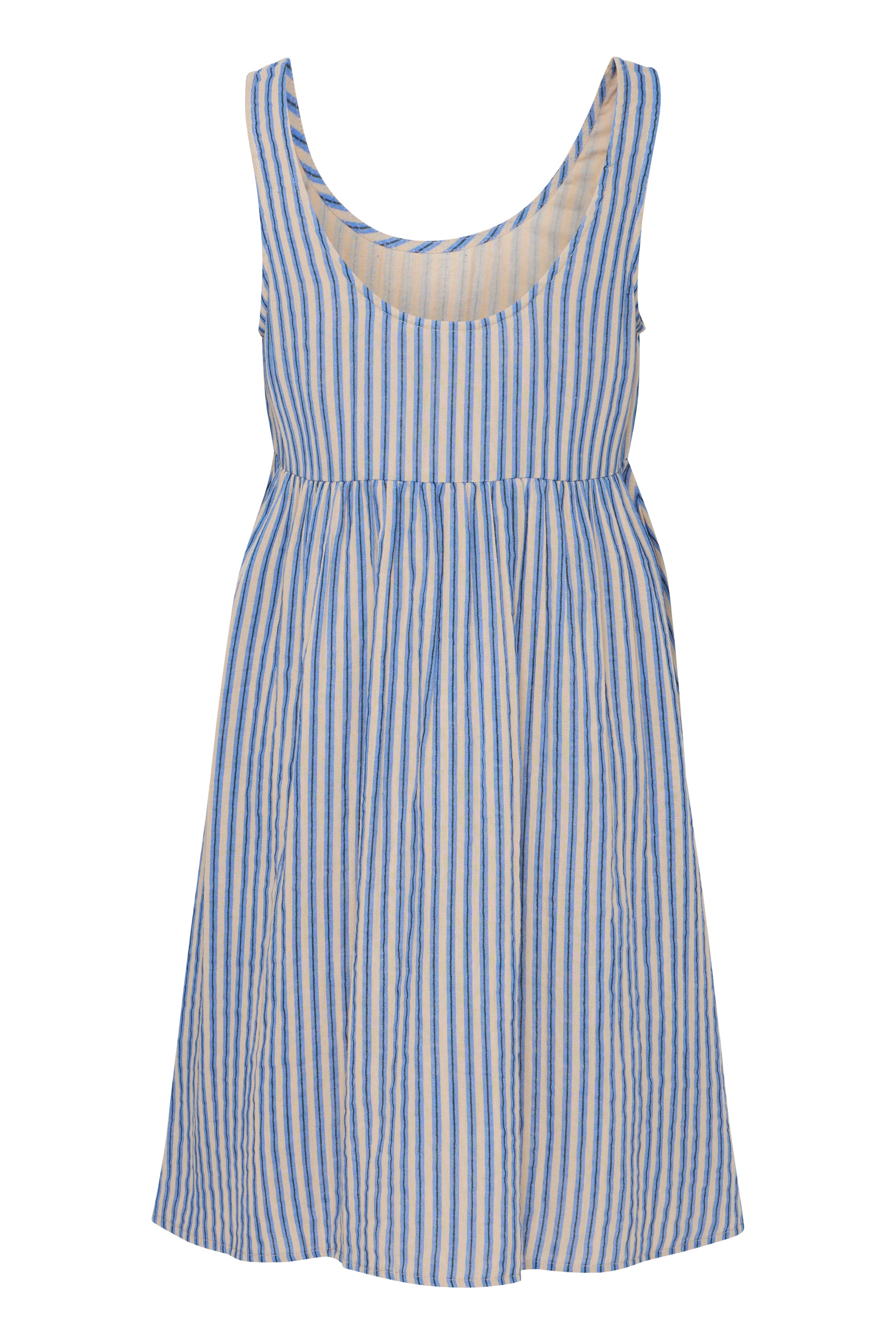 Robe Foxa Rayé Bleu/Beige Ichi