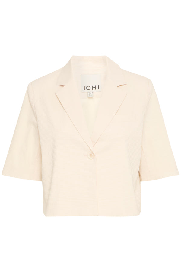 Ichi Ecru Wallis Cropped Blazer