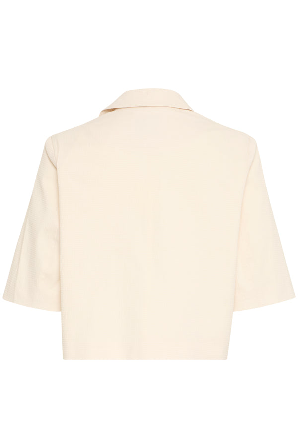 Ichi Ecru Wallis Cropped Blazer