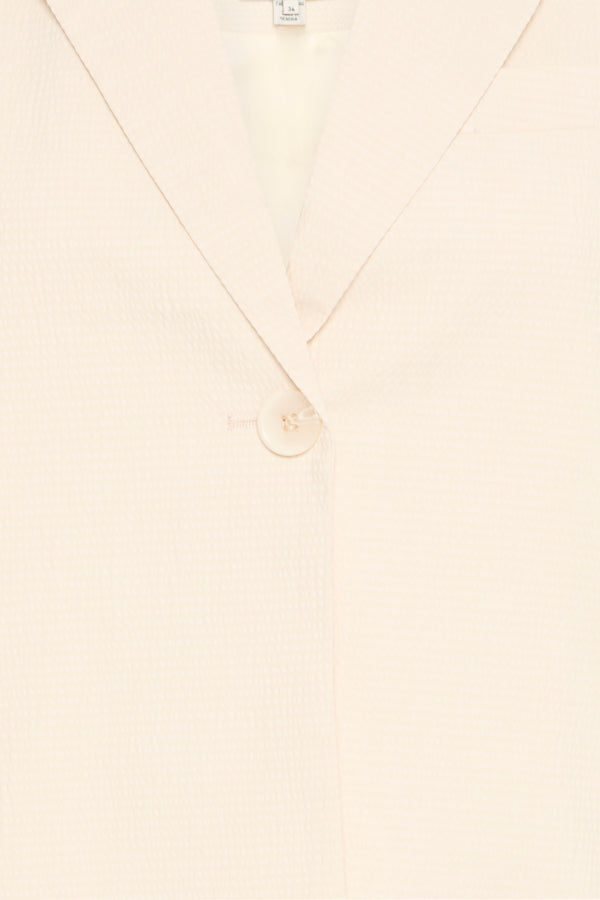 Ichi Ecru Wallis Cropped Blazer