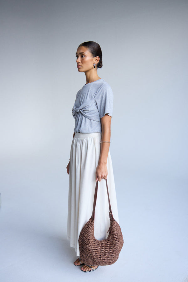 Ichi Wallis Ecru Skirt