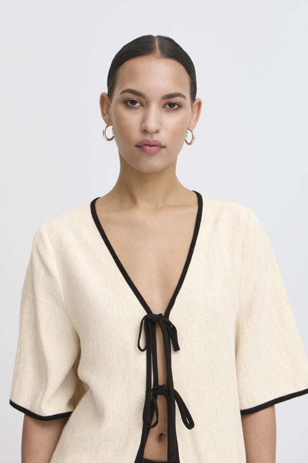 Haut Tacita Beige & Noir Ichi