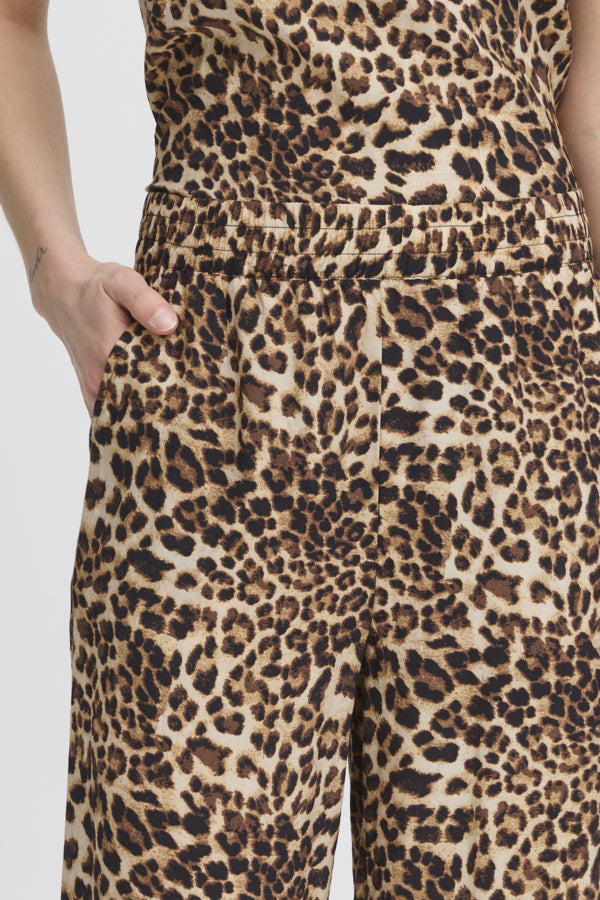 Pantalon Anisse Leo Print Ichi