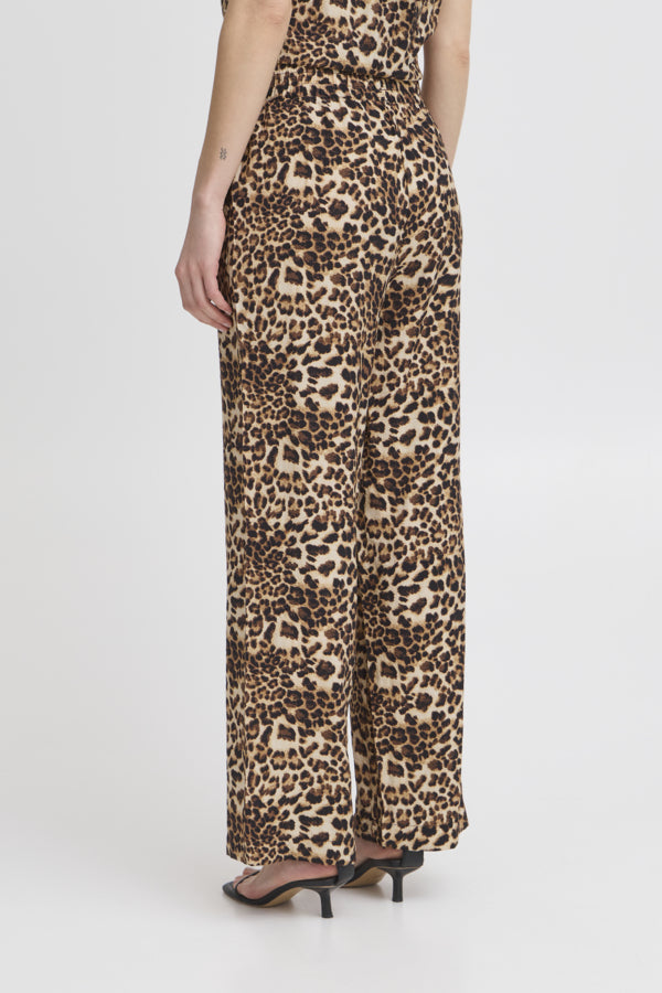 Pantalon Anisse Leo Print Ichi