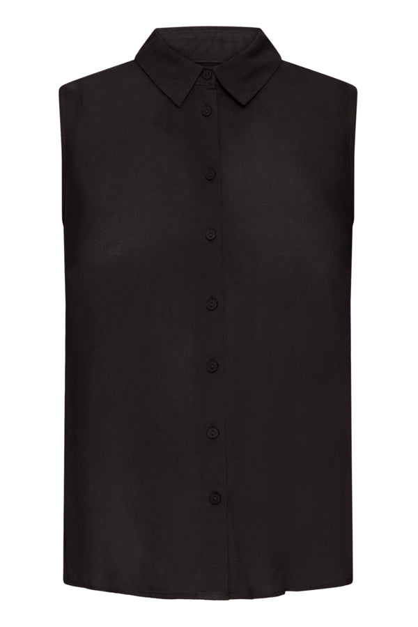 Ichi Black Vera Top