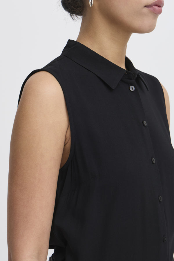 Ichi Black Vera Top