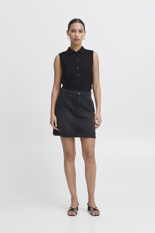 Ichi Black Vera Top