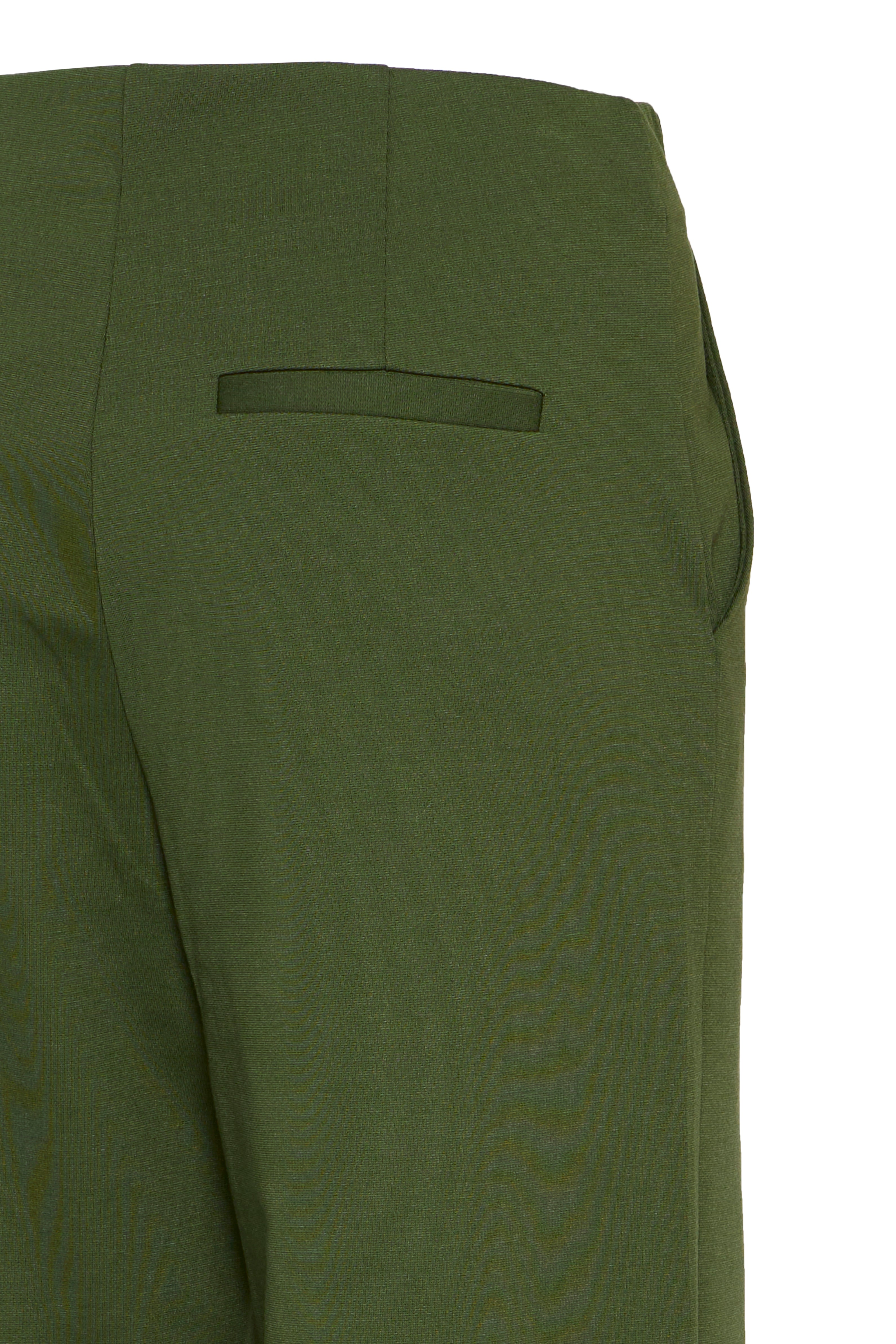 Ichi Kate PA2 Dark Green Zipper Trousers