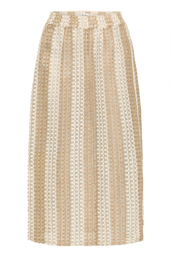 Ichi Daphne Taupe Skirt