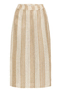 Ichi Daphne Taupe Skirt