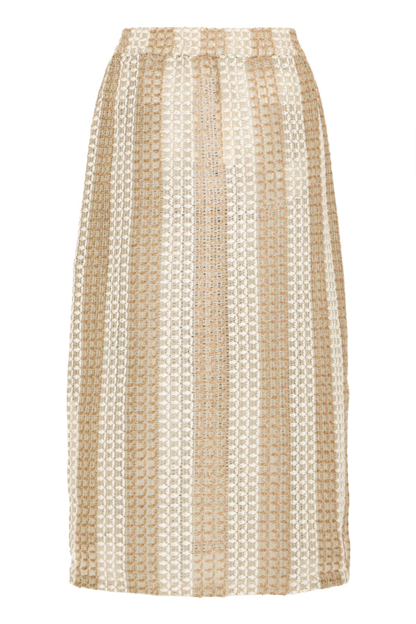Ichi Daphne Taupe Skirt